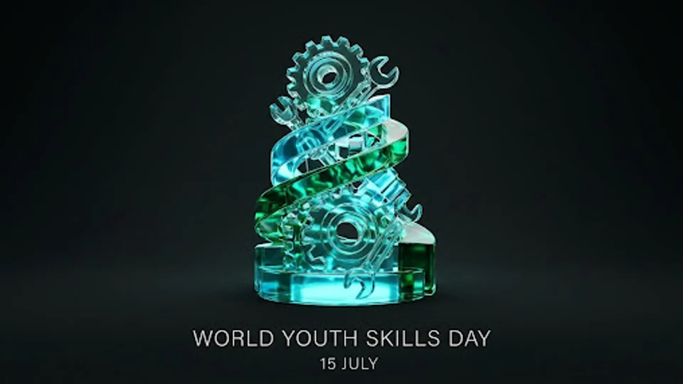 Imagen editorial noir para World Youth Skills Day (15 July).